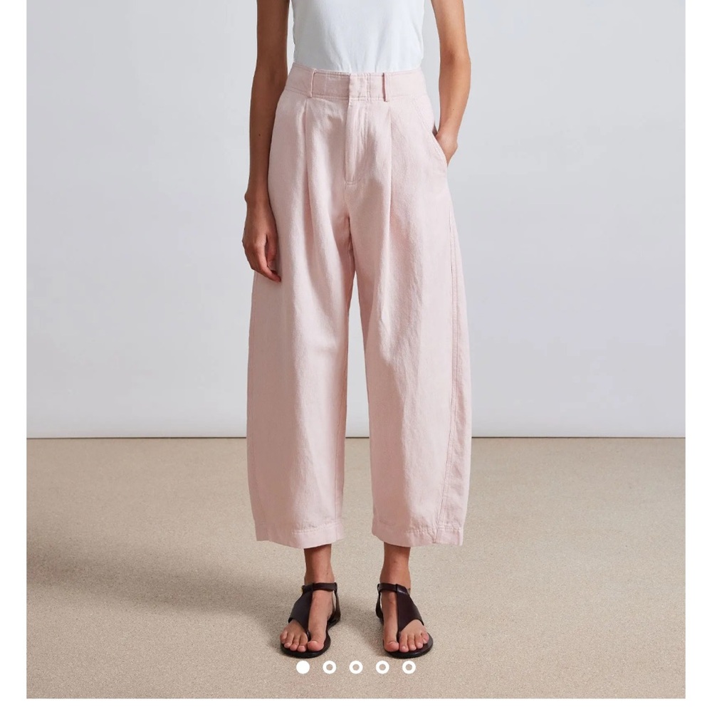 Bari Crop Trouser in blush NWT